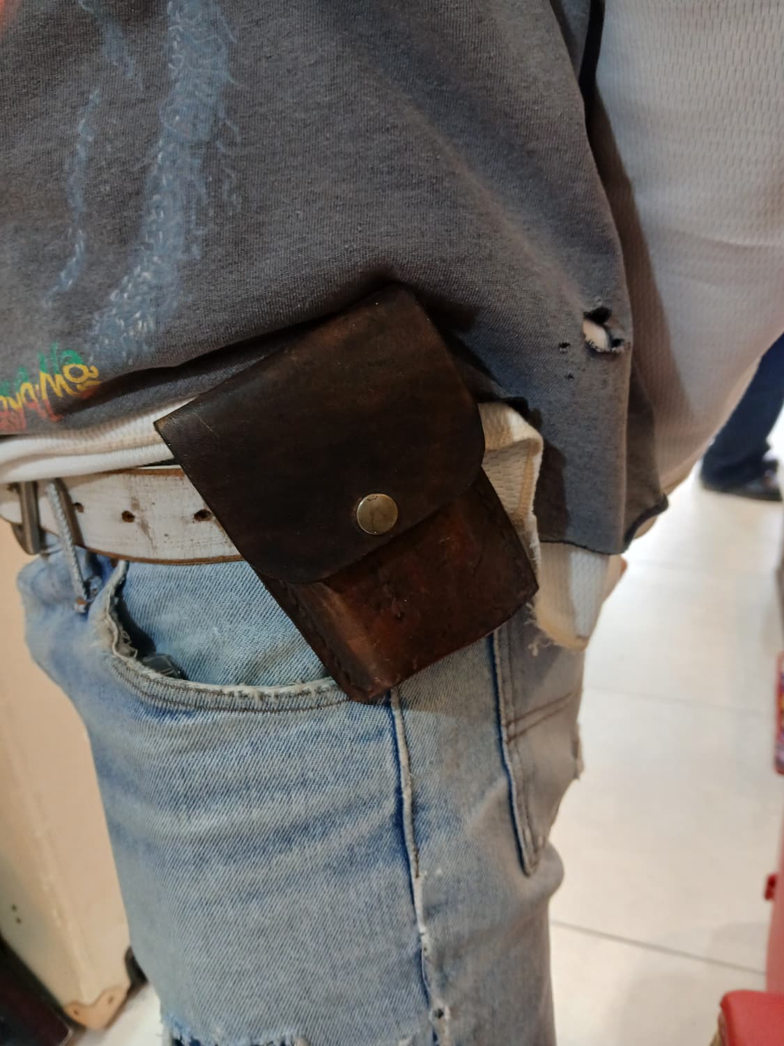 빈티지 가죽 파우치 상품이미지2