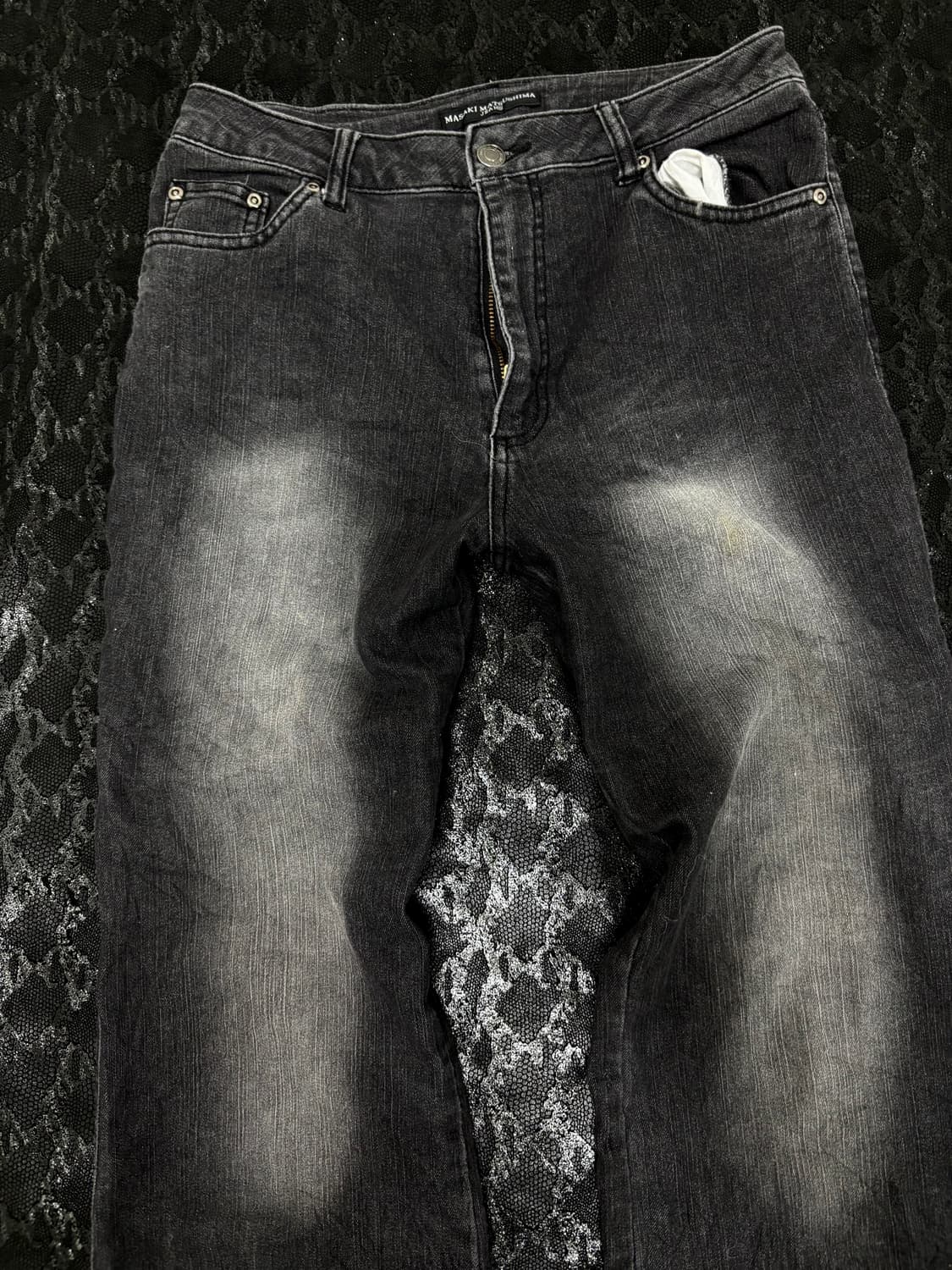 “MASAKI MATSUSHIMA” Y2K Black Washed Boo 상품이미지3
