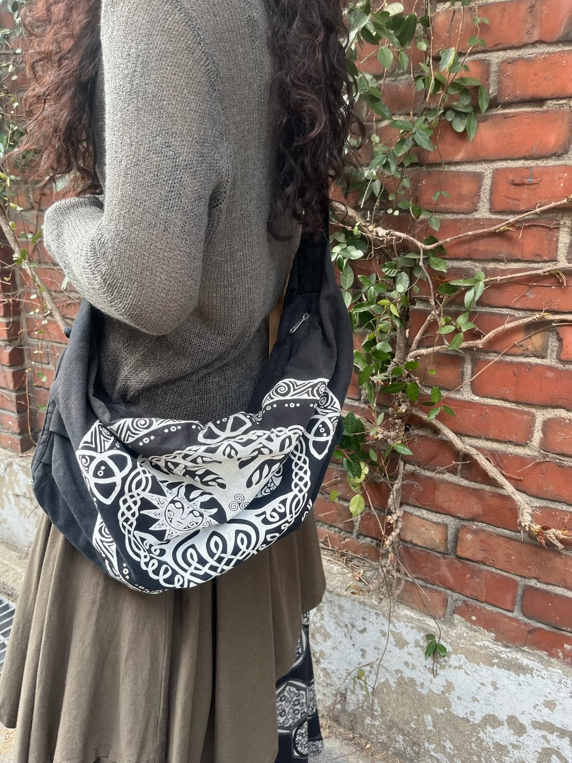 히피 에스닉 문양 크로스 백 상품이미지4