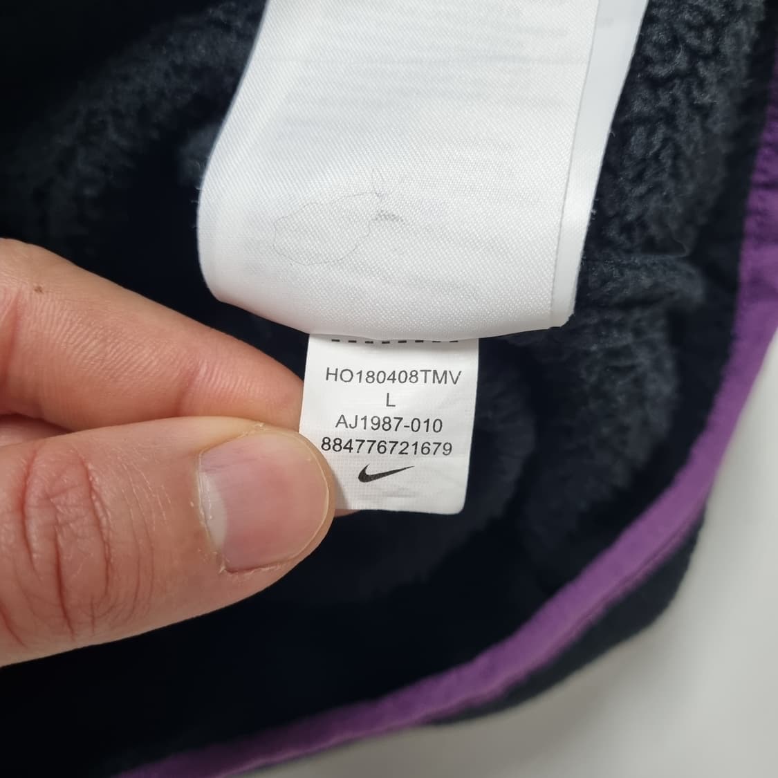 나이키 ACG 쉐르파 플리스 후드 블랙 - L 상품이미지10