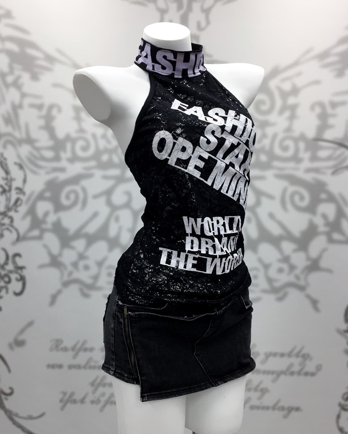 Punk halter sleeveless 상품이미지1