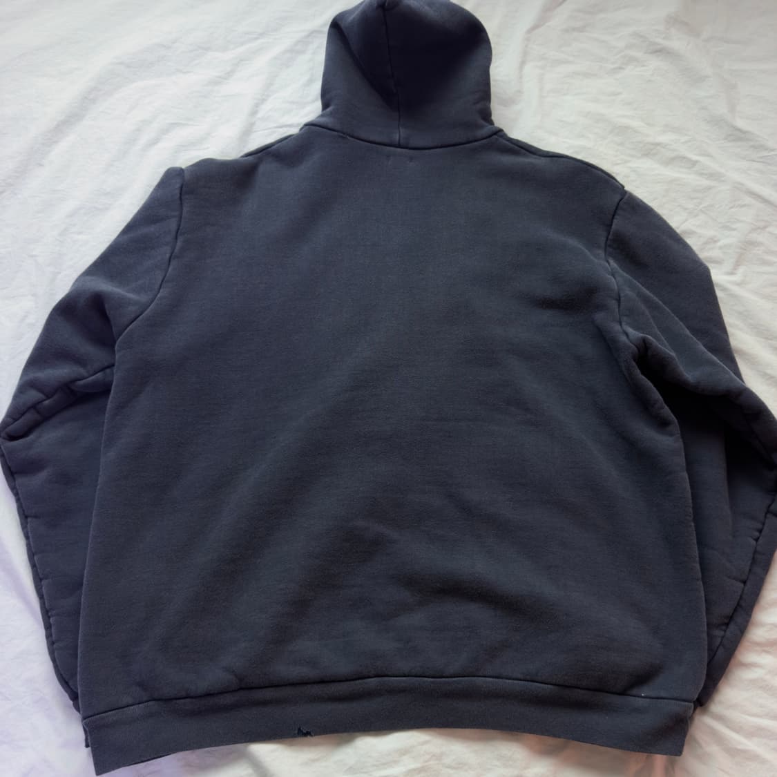 [3] 아프레쎄 25AW 빈티지 후드집업 네이비 상품이미지3