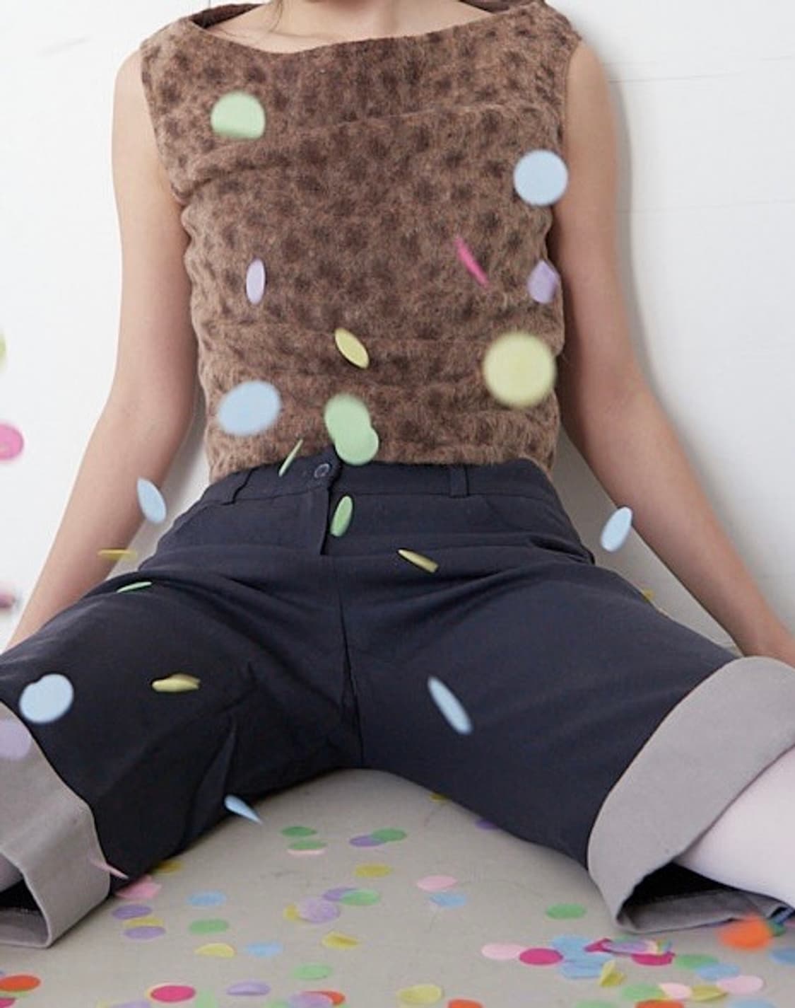 호피민소매 상의 상품이미지1