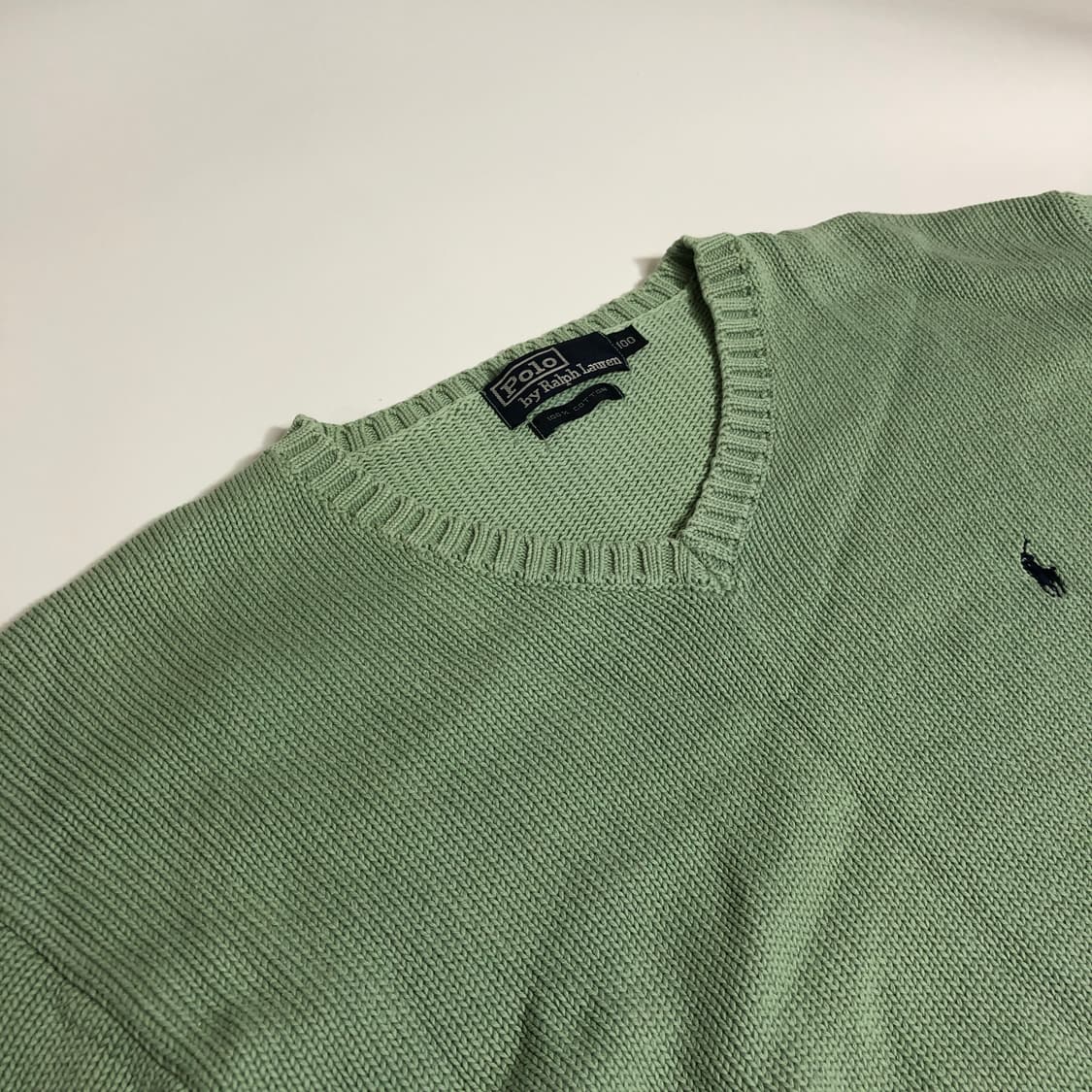 폴로 랄프로렌 코튼 니트 L 상품이미지3