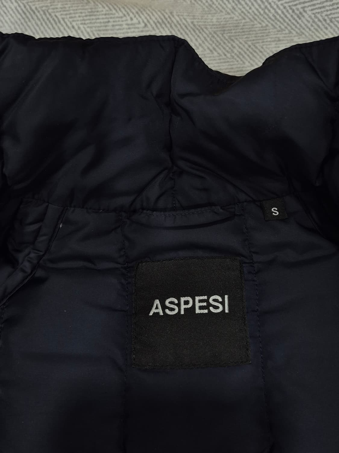 Aspesi 아스페시 다운 분리형 패딩 점퍼 코트 95 네이 상품이미지4