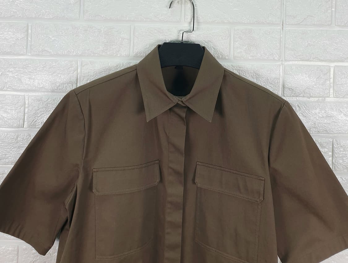 [55]띠어리 코튼 스트레치 반팔 셔츠 상품이미지4