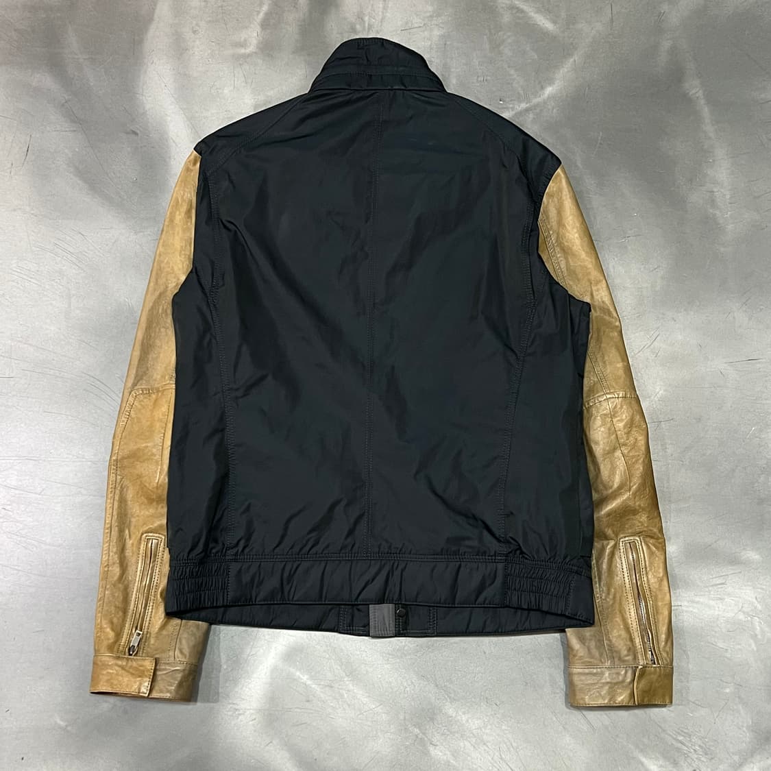  솔리드 옴므 레더 집업 자켓 y14958 상품이미지2