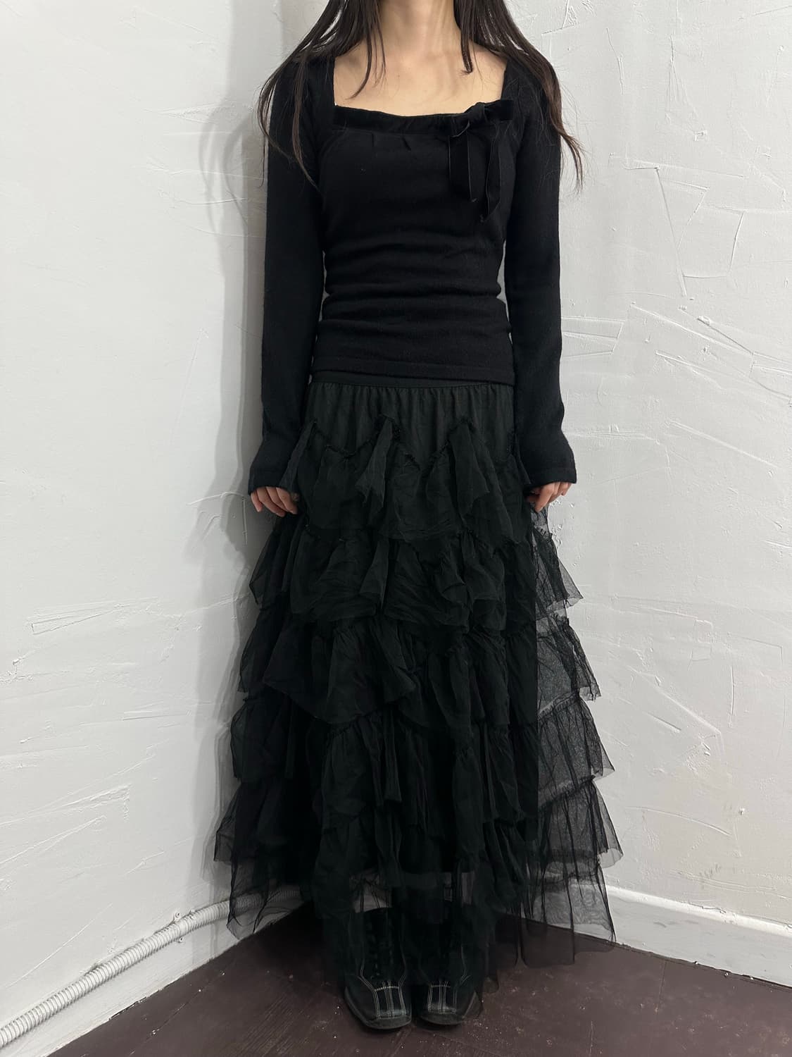 sha layered long skirt 상품이미지5
