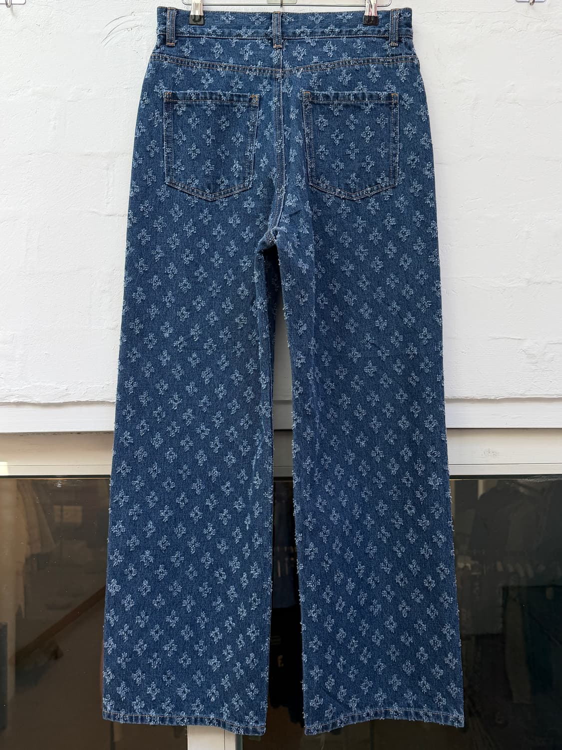 Ray Beams 레이 빔즈 자카드 데님 팬츠 인디고 0 상품이미지6