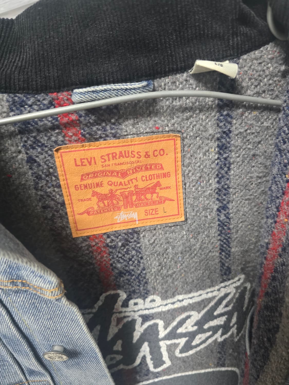 리바이스 스투시 트러커 자켓 L 상품이미지3