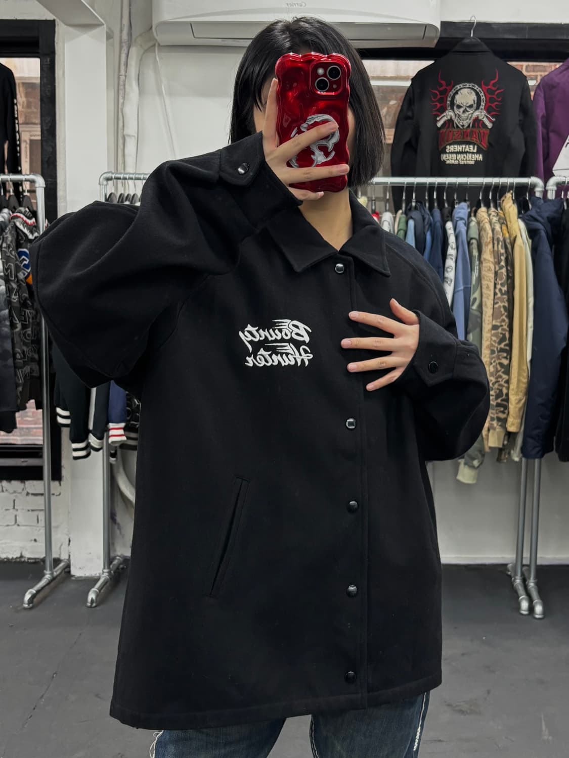 바운티헌터 스컬 울 자켓 상품이미지5