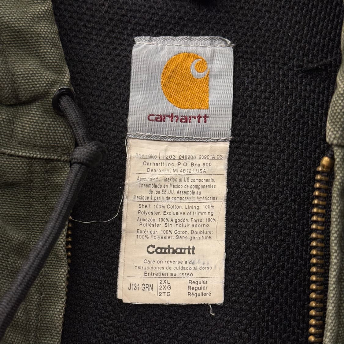00s 칼하트 오리지널 페인팅 커스텀 덕 엑티브 워크 자켓 N306 상품이미지7