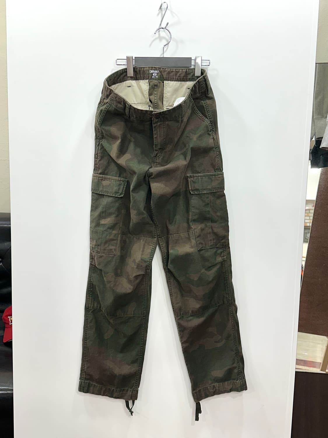 칼하트 WIP 카모플라쥬 카고 팬츠 32 상품이미지5
