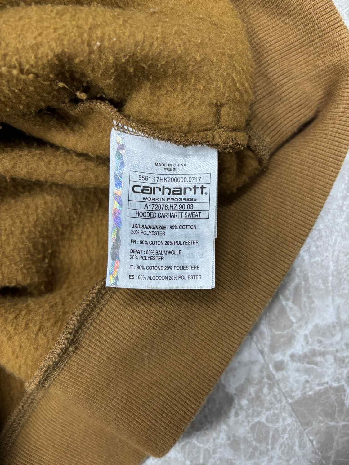 칼하트 wip 시그니처 스웨트셔츠 후드티(S) 상품이미지5