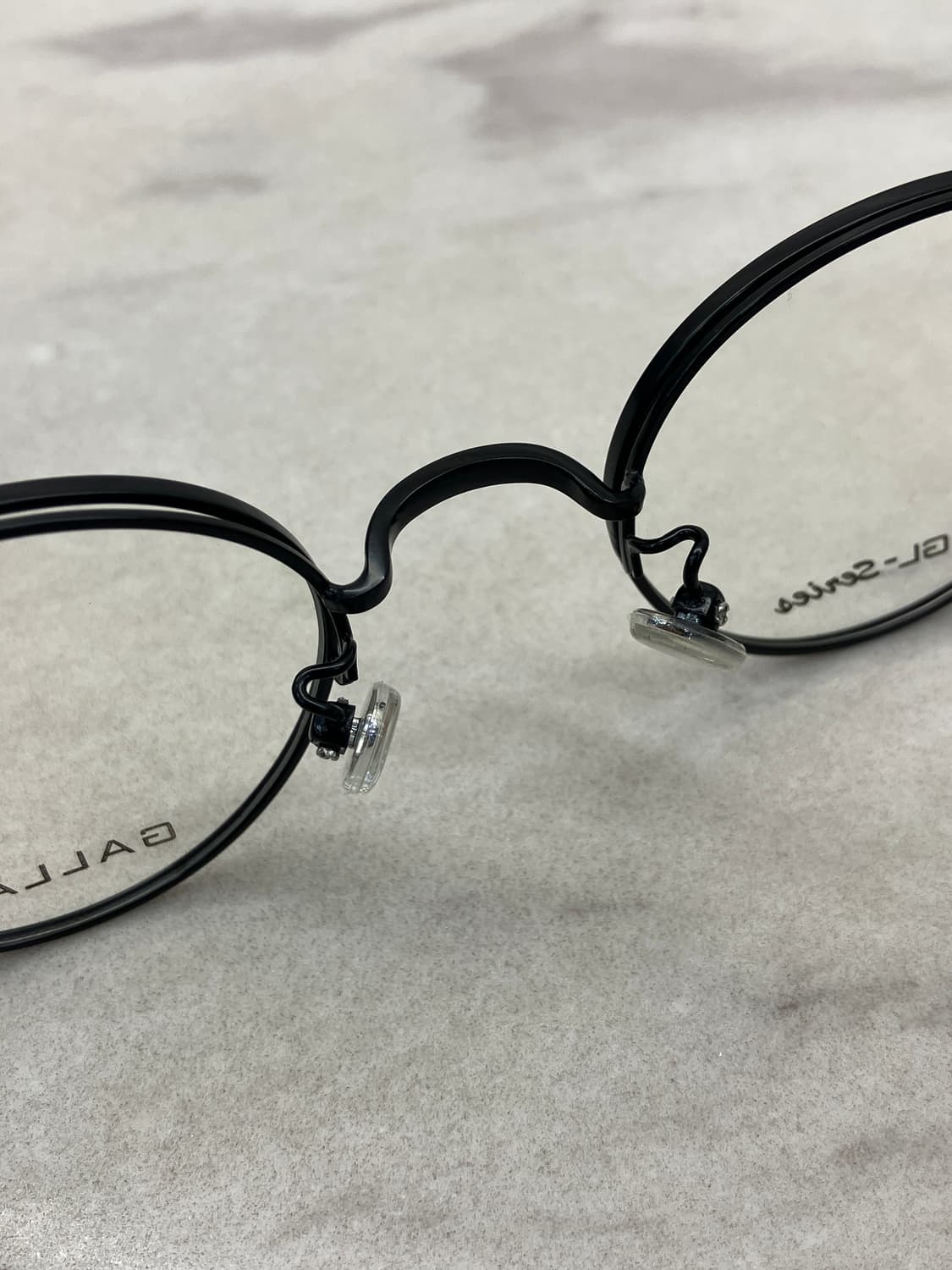 갤랑 GALLAN 블랙 더블 림 라운드 메탈테 안경 상품이미지4