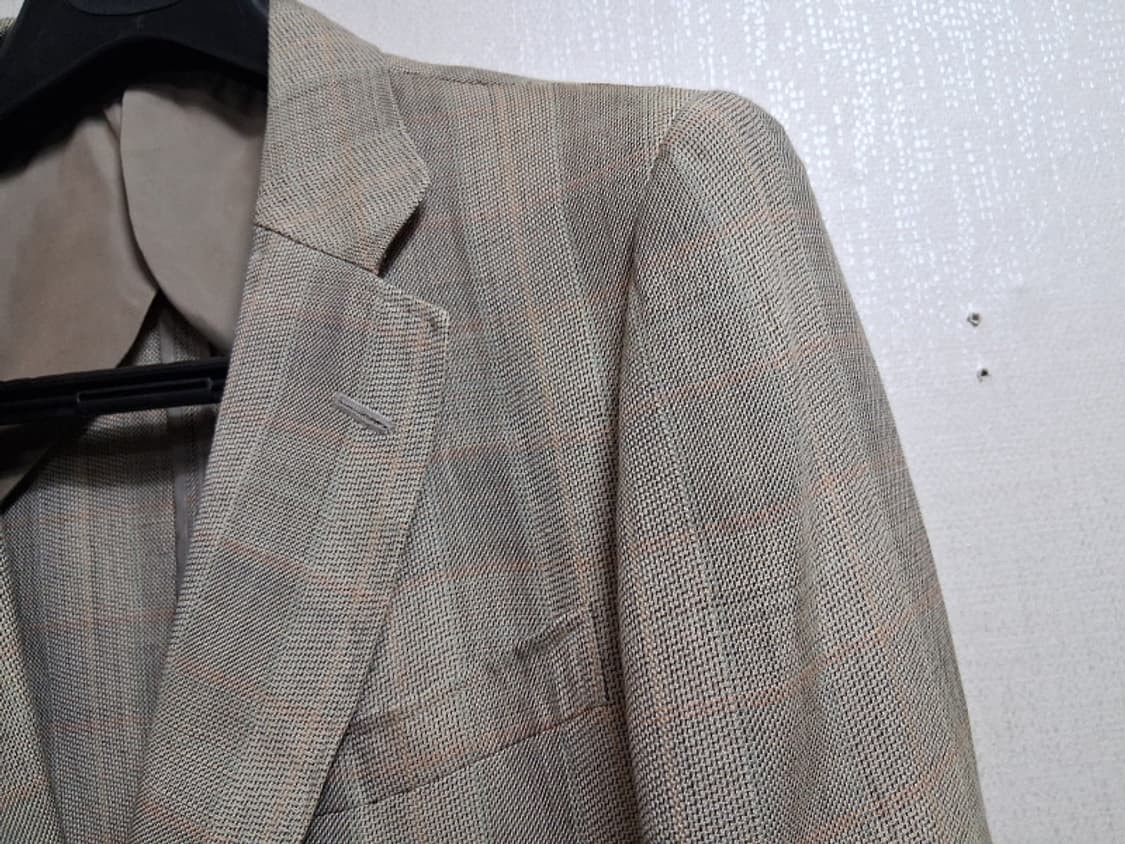 버버리 녹색베이지  레트로체크 쟈켓  춘추 남 작은신장 95신장 대 상품이미지4