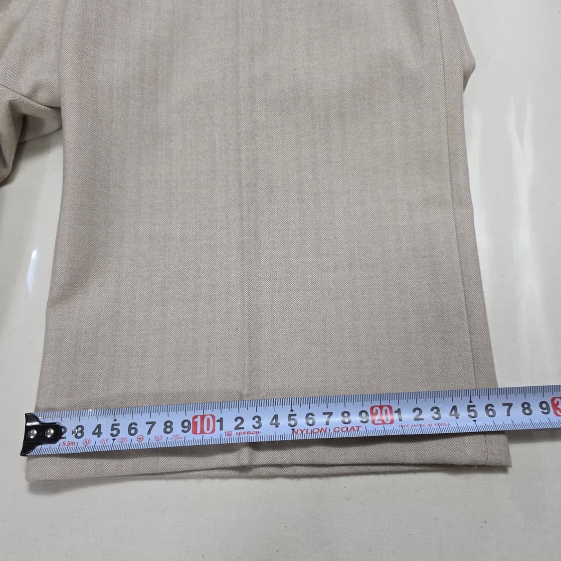 1153 JW 제이슨우 베이지 와이드 슬랙스 55 여성 정장 팬츠 상품이미지5