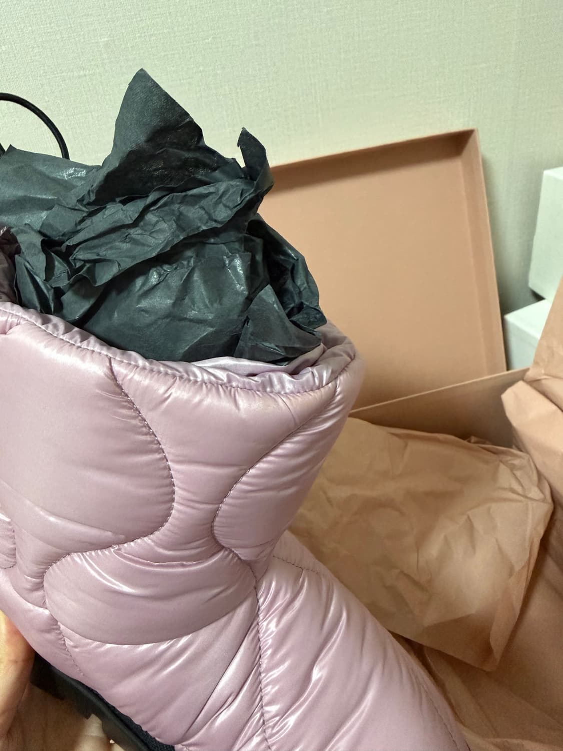 미우미우 패딩부츠 35.5사이즈 새상품 핑크 상품이미지6