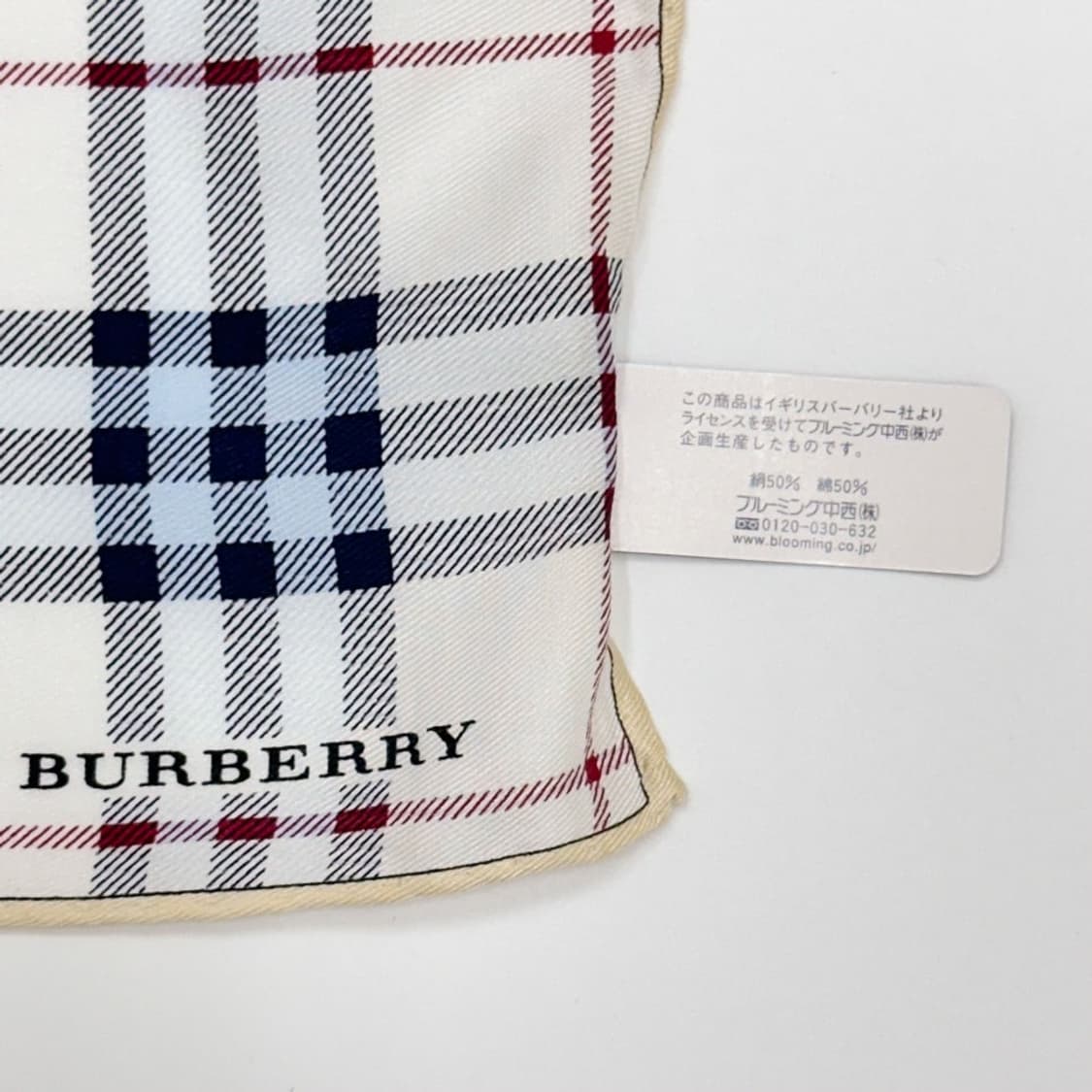 (새상품) burberry /버버리 실크혼방 쁘띠스카프 상품이미지5