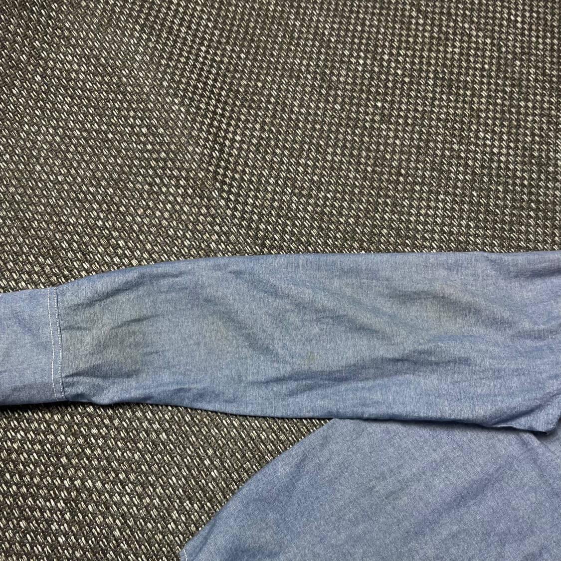 헨어스 에드윈 스카이블루 스티치 긴팔 셔츠 95 상품이미지5