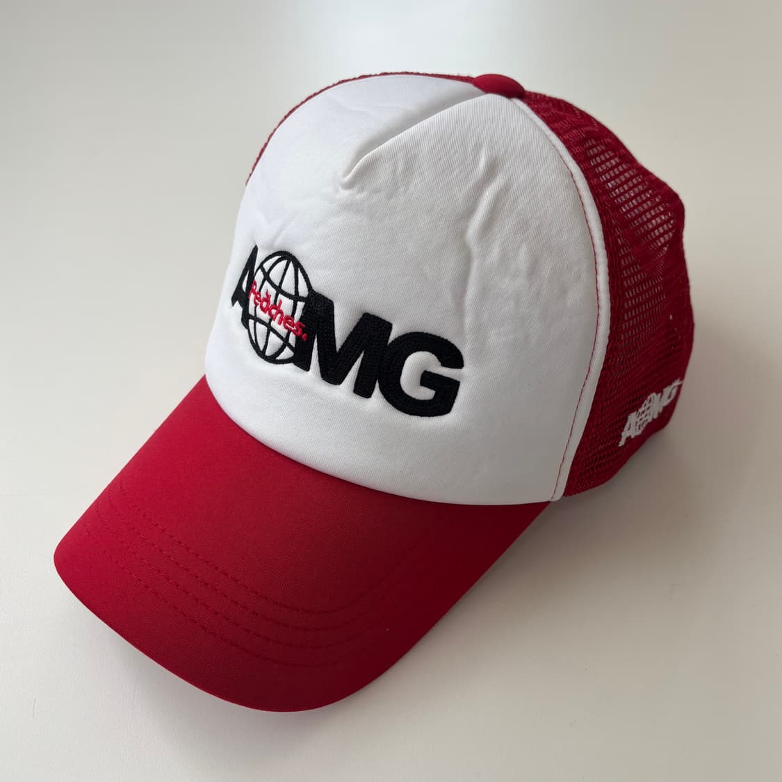 Peaches. x AOMG 'Globe' 메쉬 캡 (RED) 상품이미지1