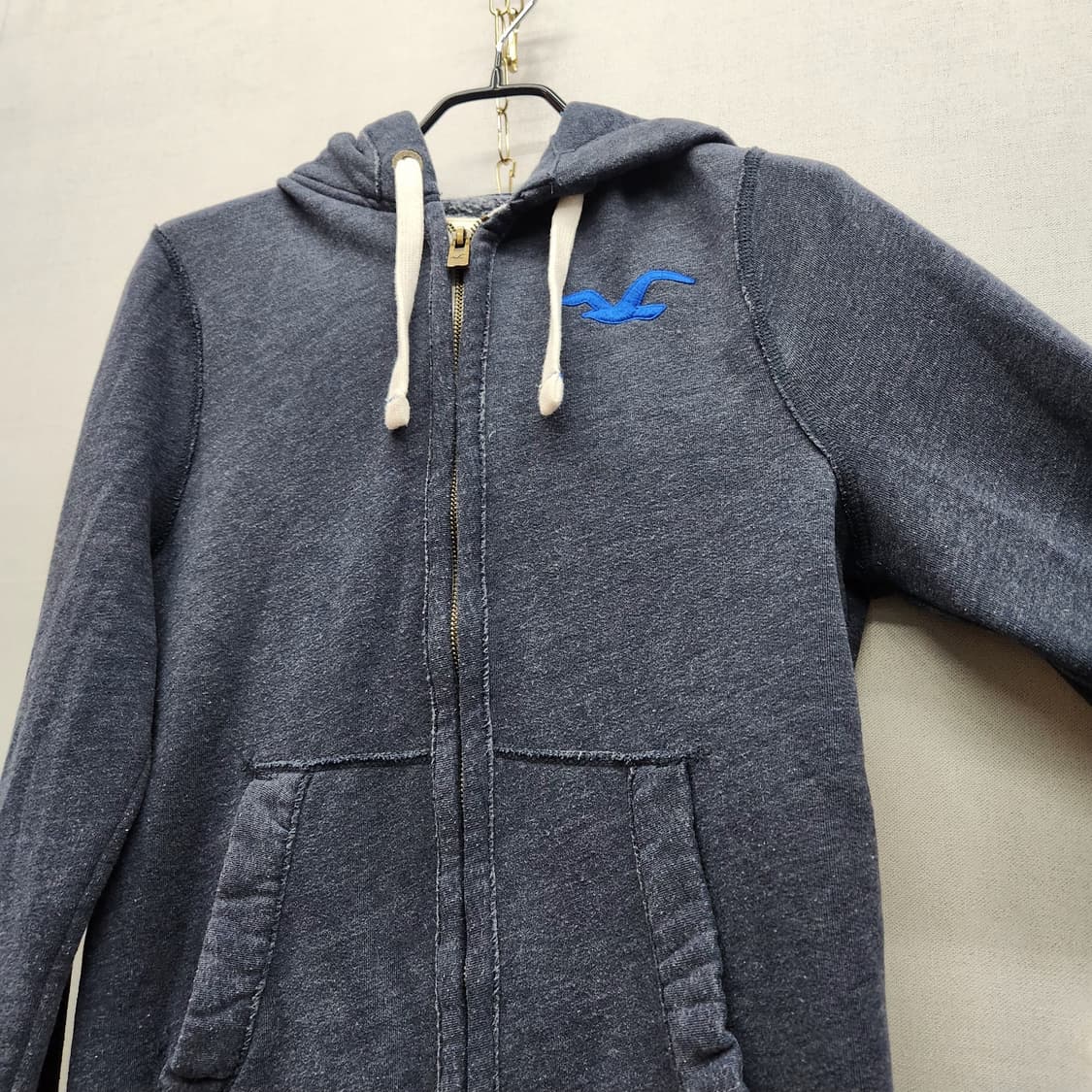 홀리스터 로고자수 Y2K 후드집업 S(M) 남여공용 상품이미지3