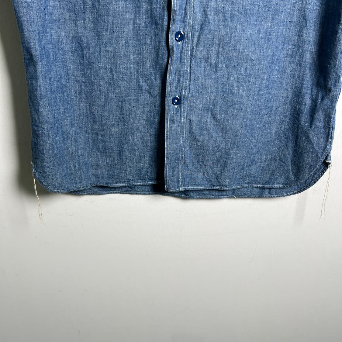 버즈 릭슨 샴브레이 데님 반팔 워크 셔츠 M 상품이미지6