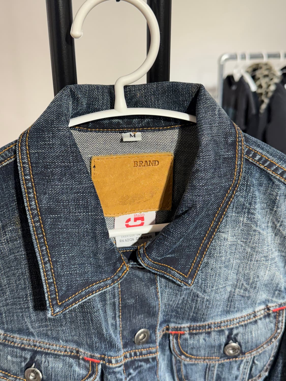 빈티지 다크워싱 데님 자켓 상품이미지7