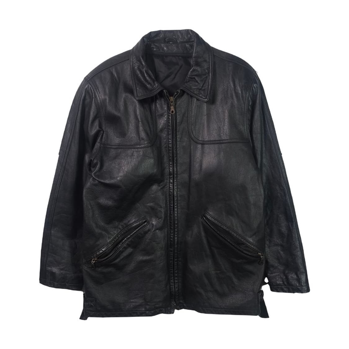 빈티지 소가죽 라이더 자켓 XL 상품이미지1