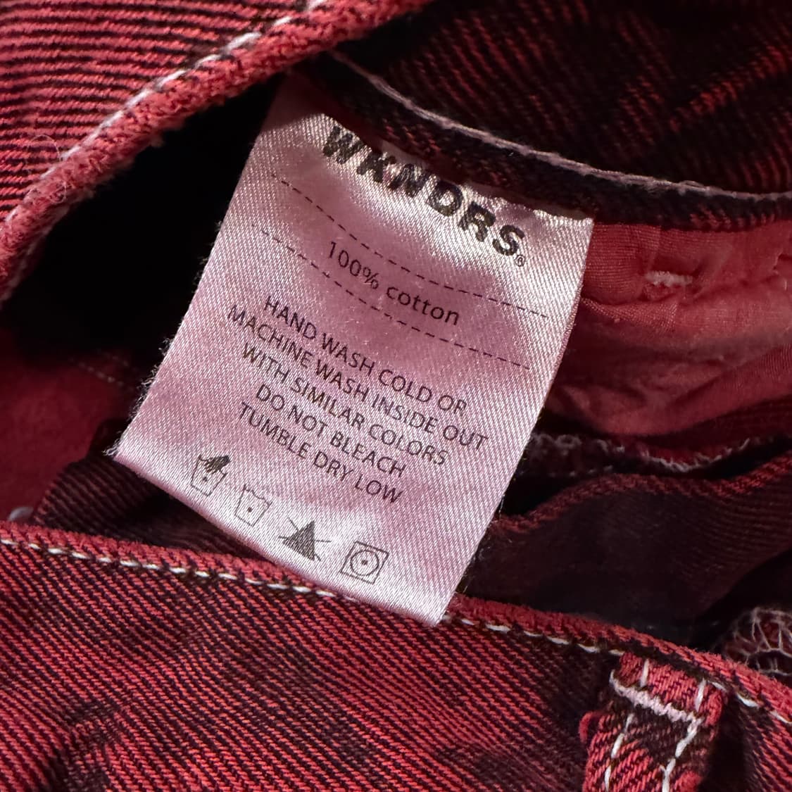 위캔더스 88트럭커 레드 팬츠 상품이미지4