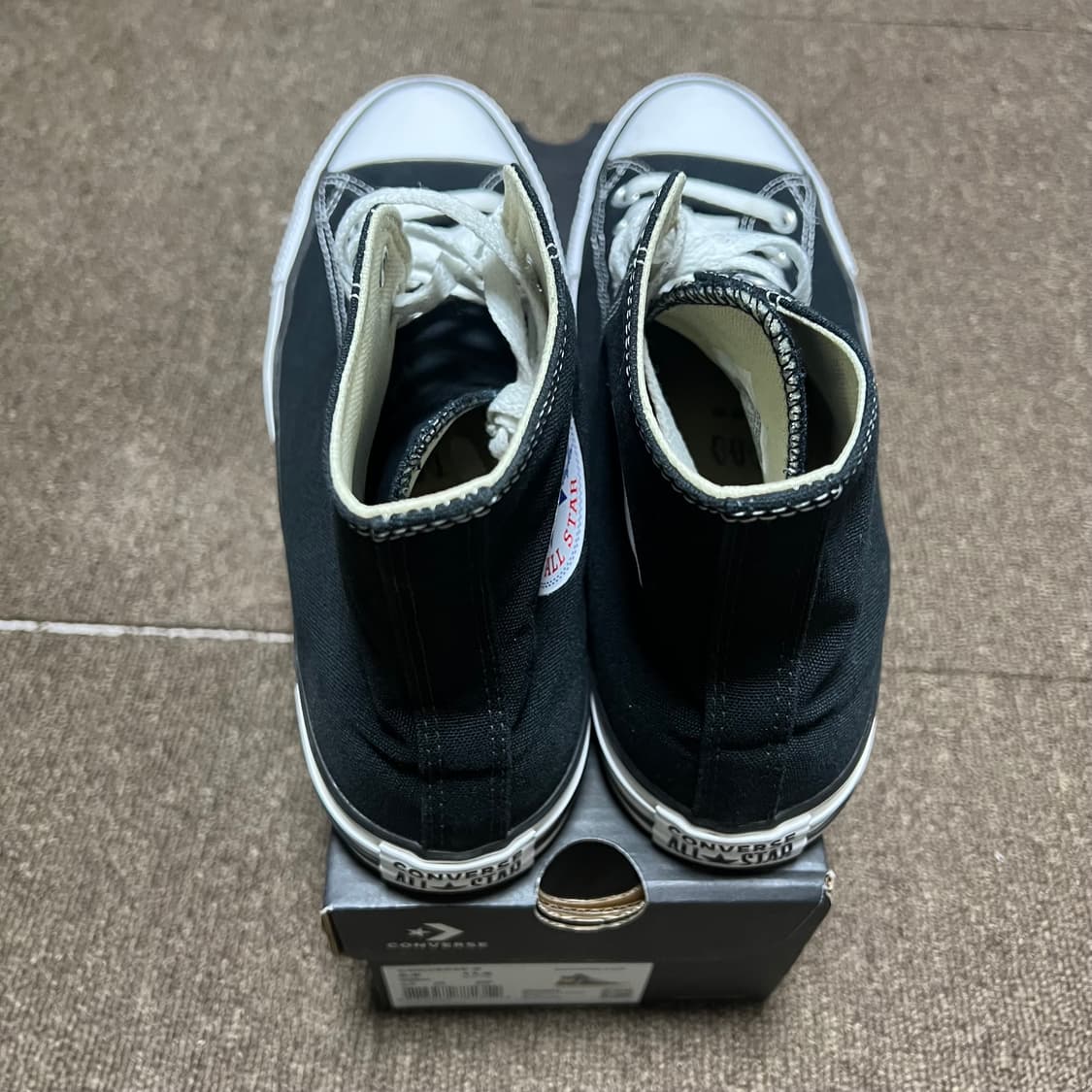 [280] 컨버스 척테일러 올스타 클래식 블랙 하이 상품이미지3