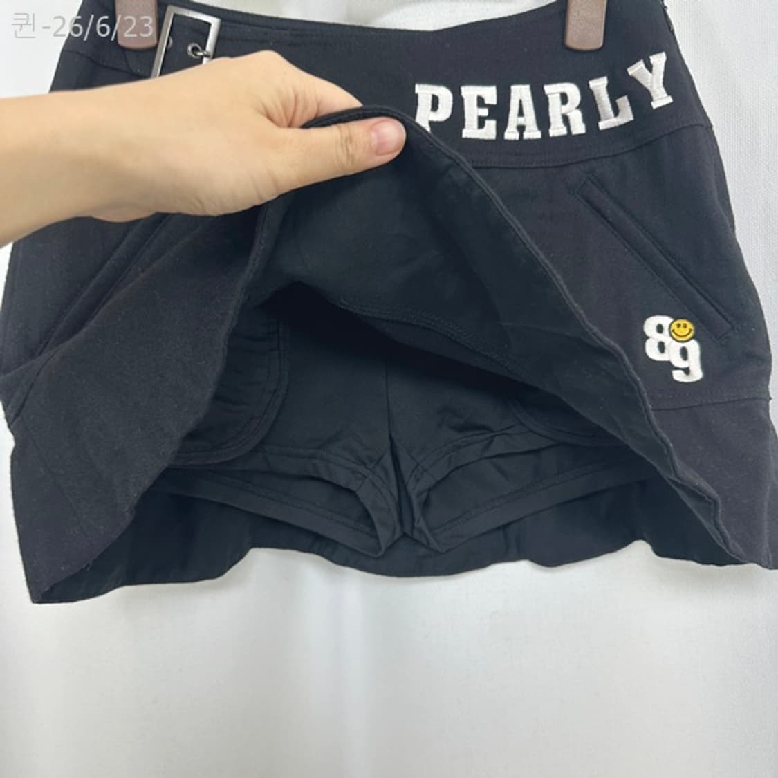 파리게이츠 여자 골프 치마 스커트 검정 0 (26인치정도) 상품이미지5