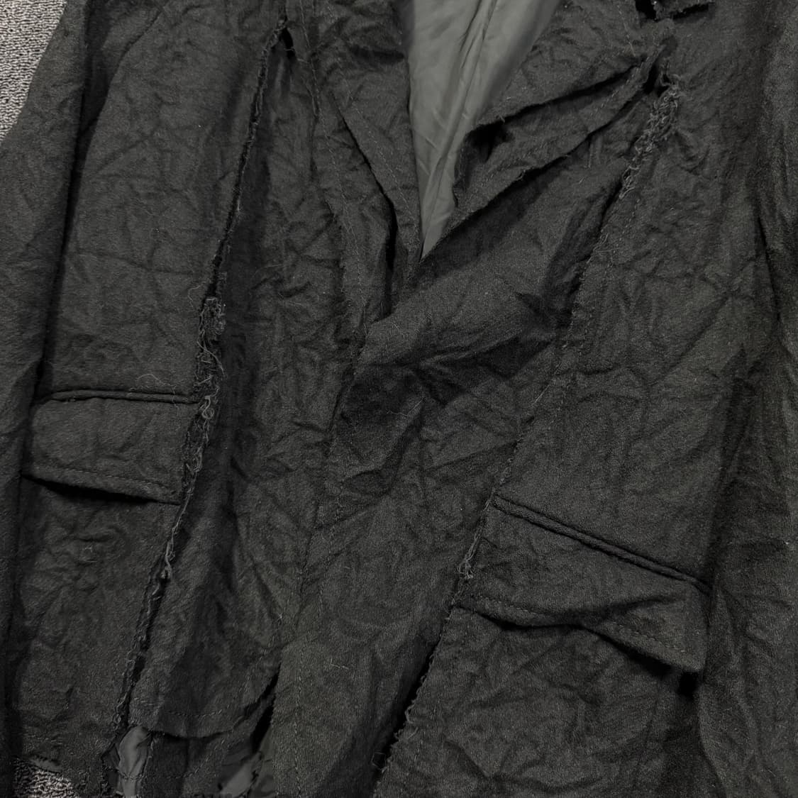 트리콧 꼼데가르송 레이어드 링클 자켓 상품이미지4