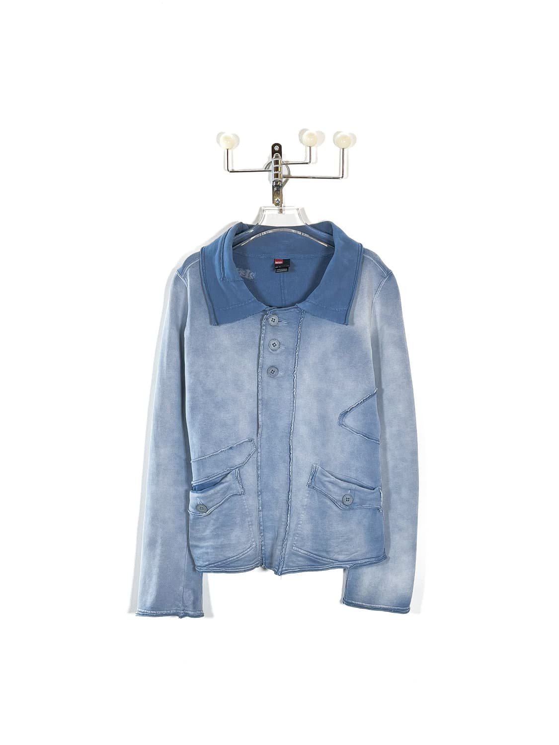 디젤 블루 코튼 가디건 자켓 상품이미지1