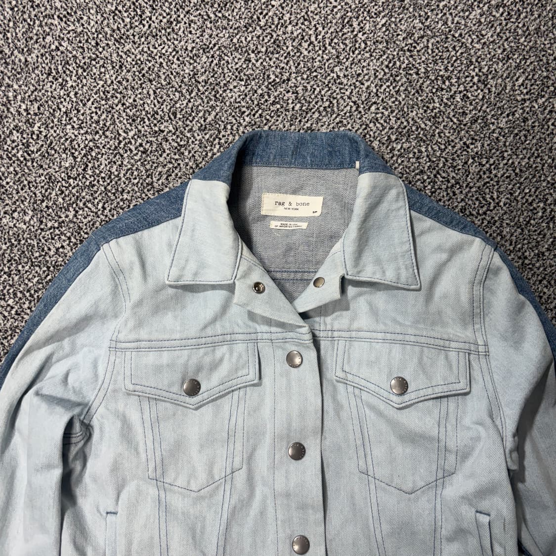 [W] 랙앤본 Rag & Bone 니코 투톤 데님 자켓 (S) 상품이미지2