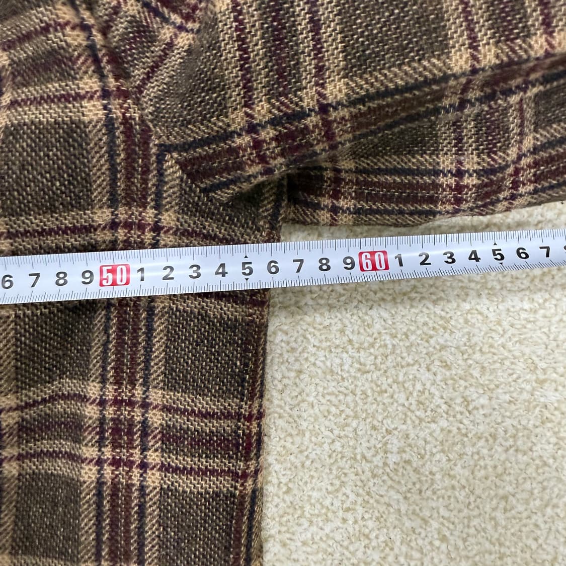 [M] STUDIO LAP 레드체크 싱글롱코트 1230T2 상품이미지6