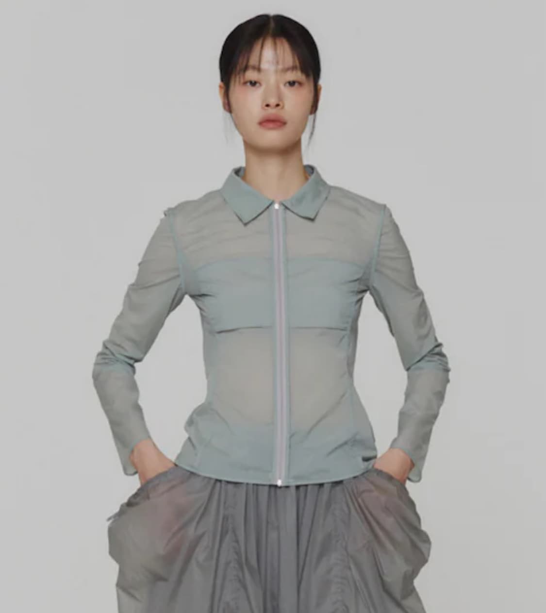 Amomento 아모멘토 나일론 집업 상품이미지1