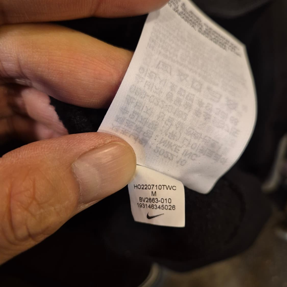 M 나이키 블랙 맨투맨  상품이미지5