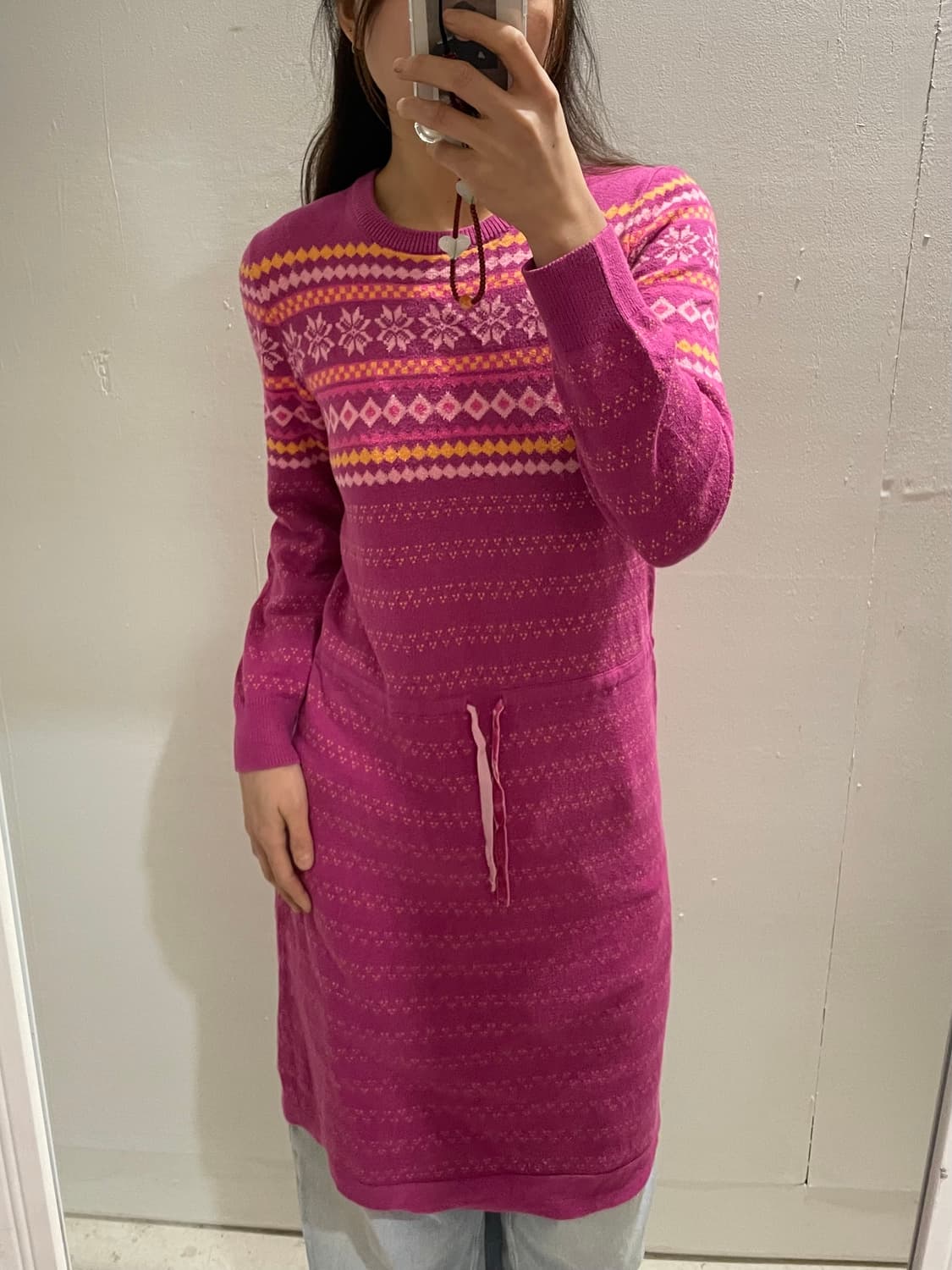 L.L. BEAN fair isle knit onepiece ❄️🧶✨ 상품이미지2