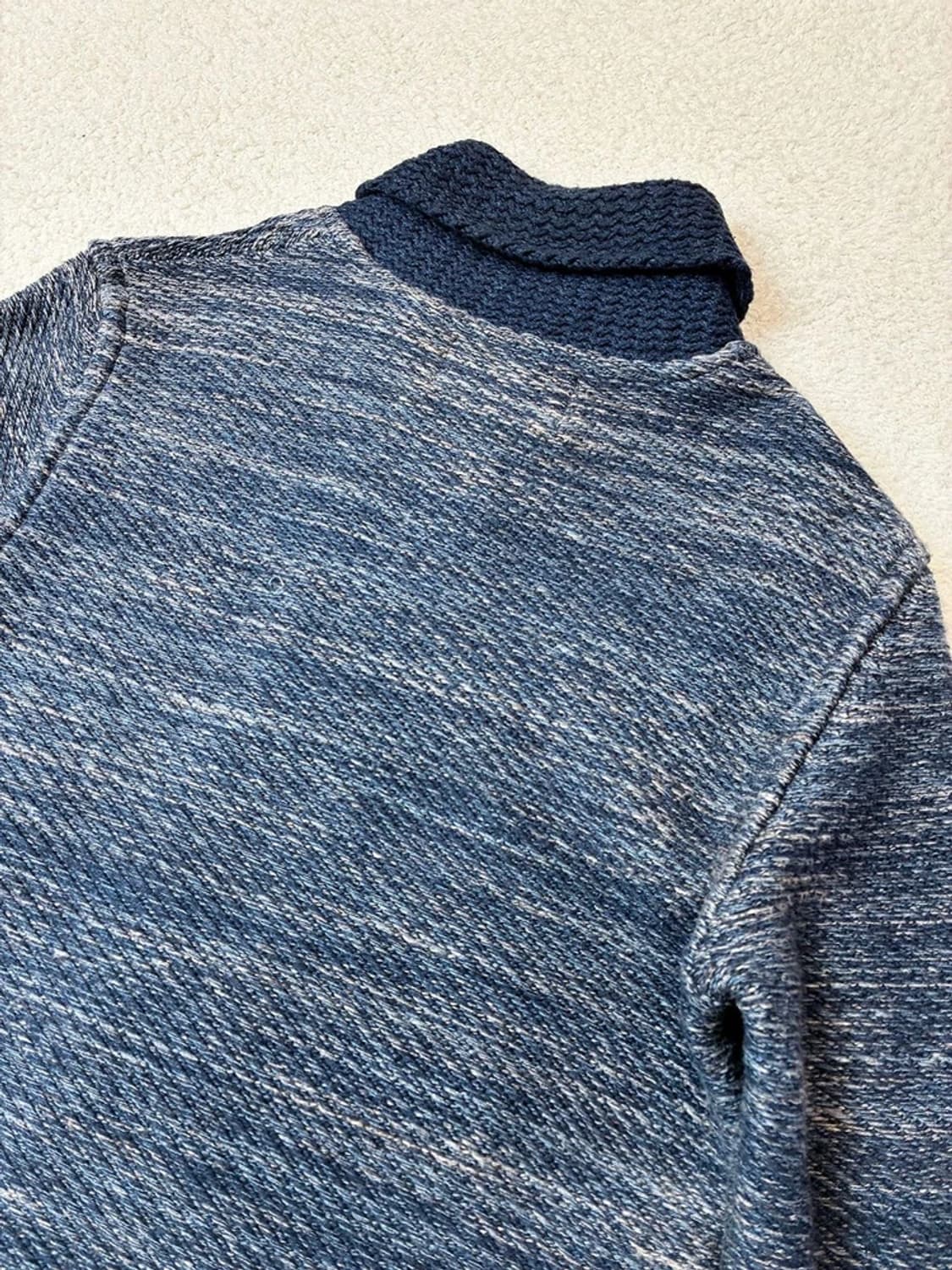 데님앤서플라이 00's 숄카라 니트 집업 PN6120 상품이미지5