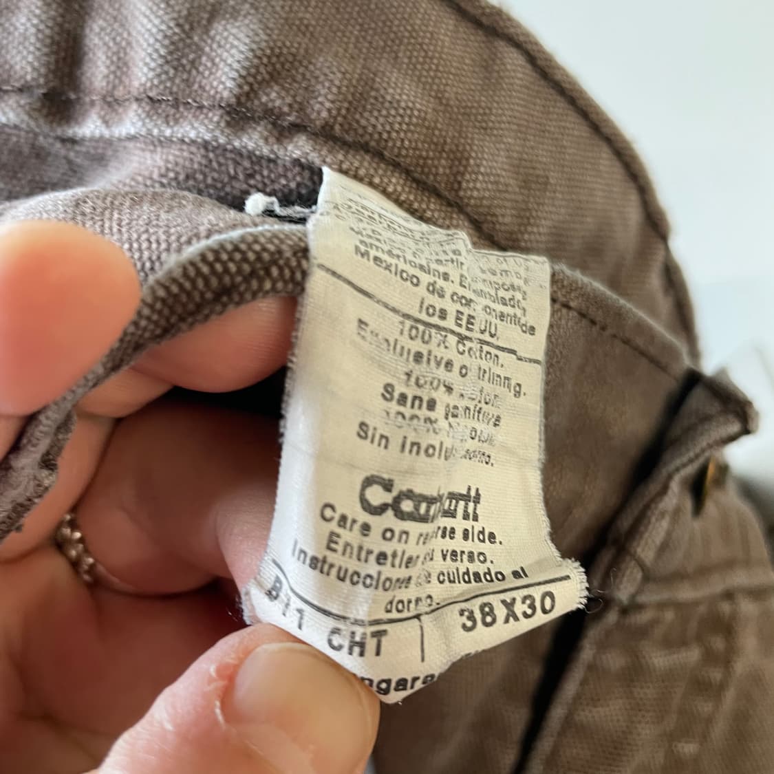 칼하트 캔버스 코튼 워크팬츠 상품이미지8