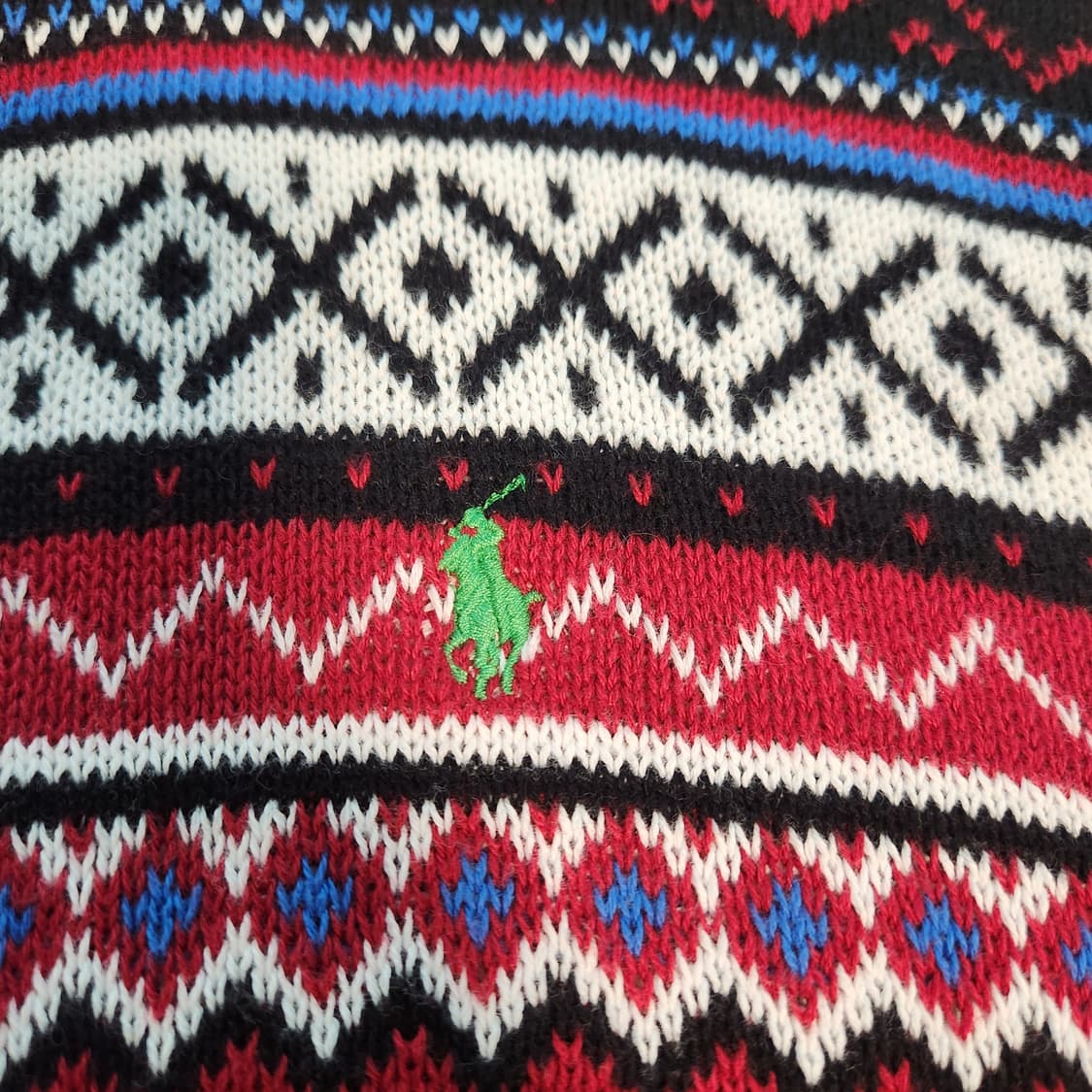 폴로 랄프로렌 페어아일 가디건 레드 크리스마스 상품이미지4