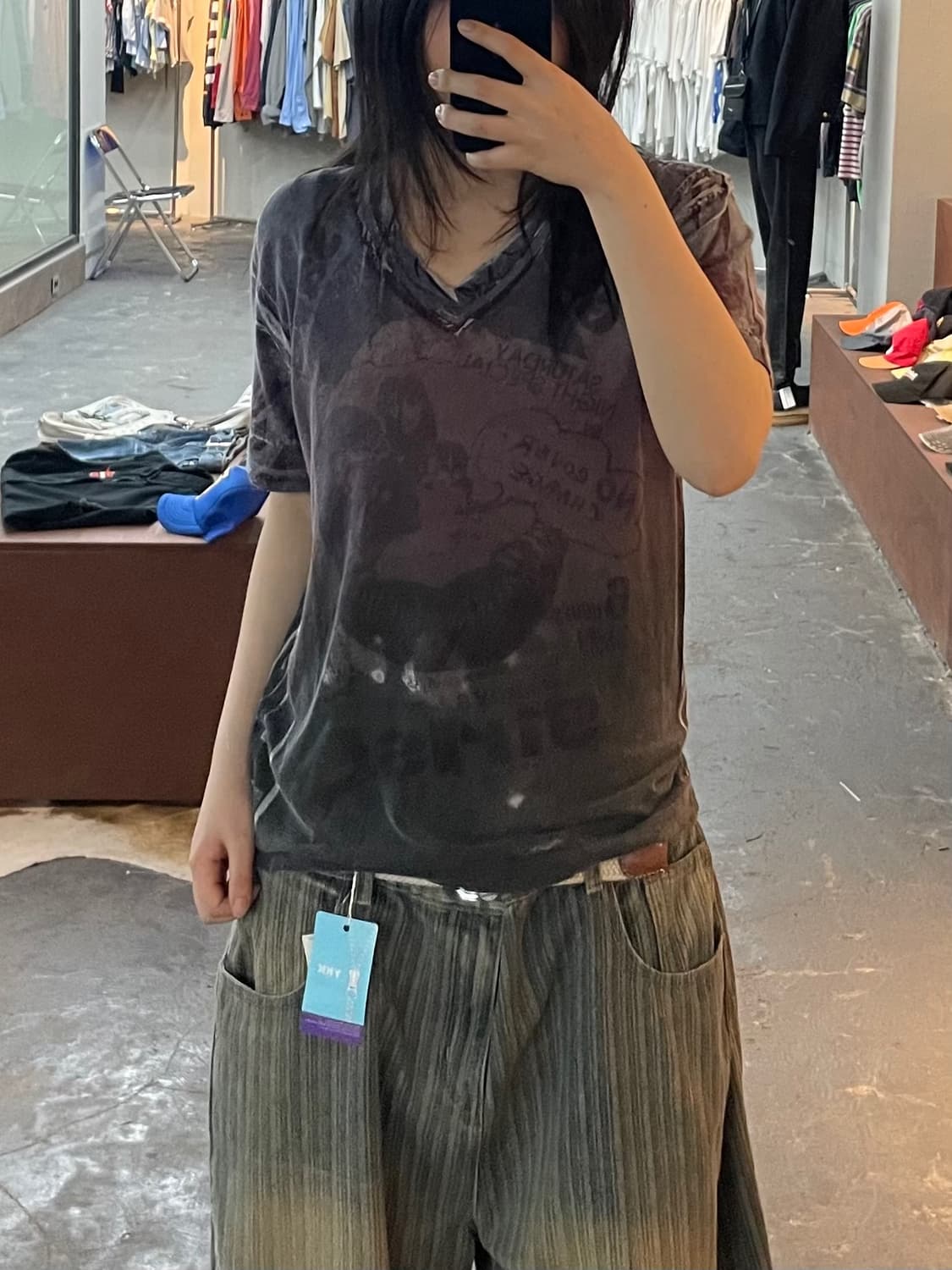 COMME CA MEN 빈티지 그래픽 반팔 H2804 상품이미지1
