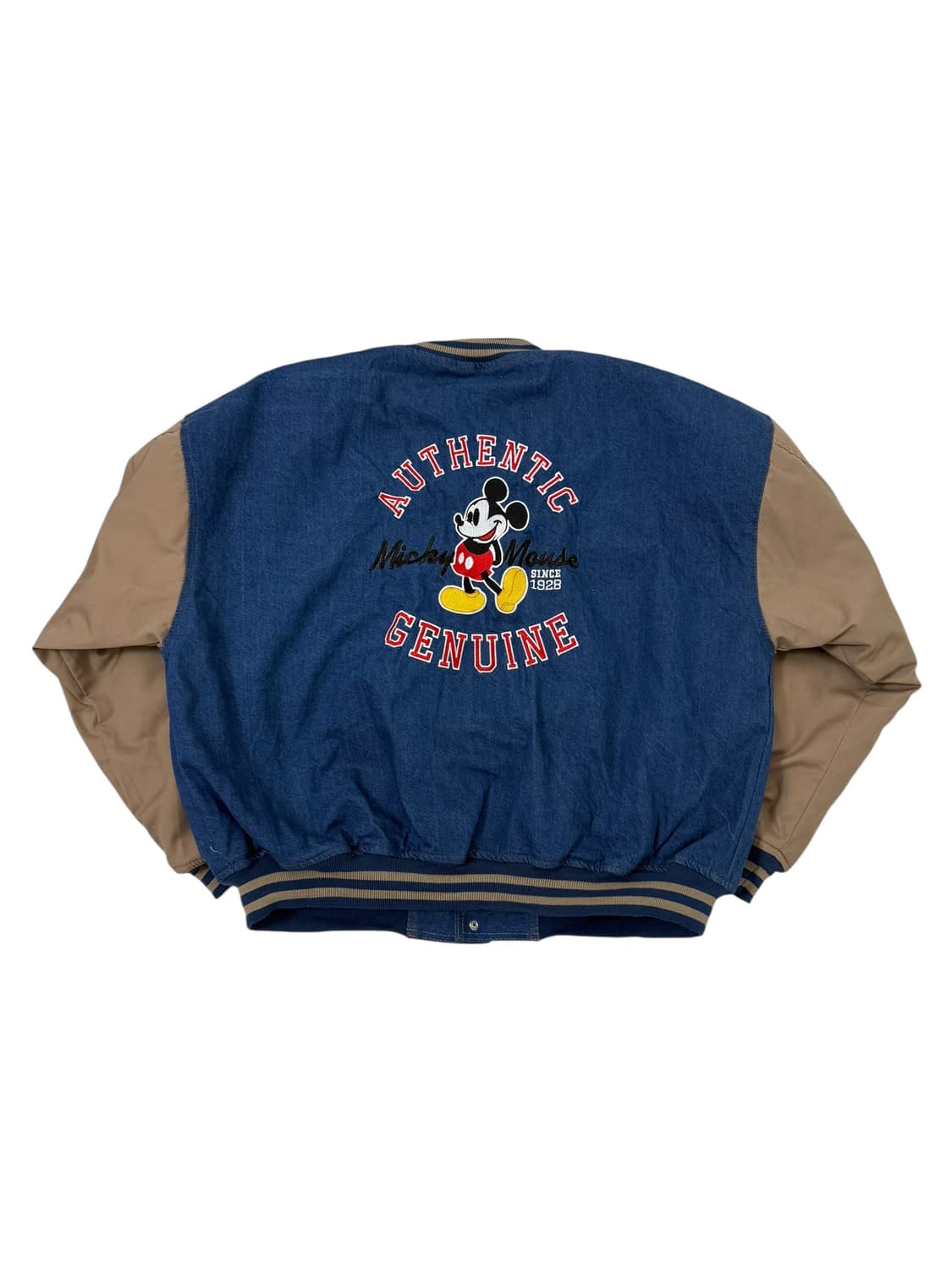 빈티지 미키 데님 바시티 자켓 상품이미지8