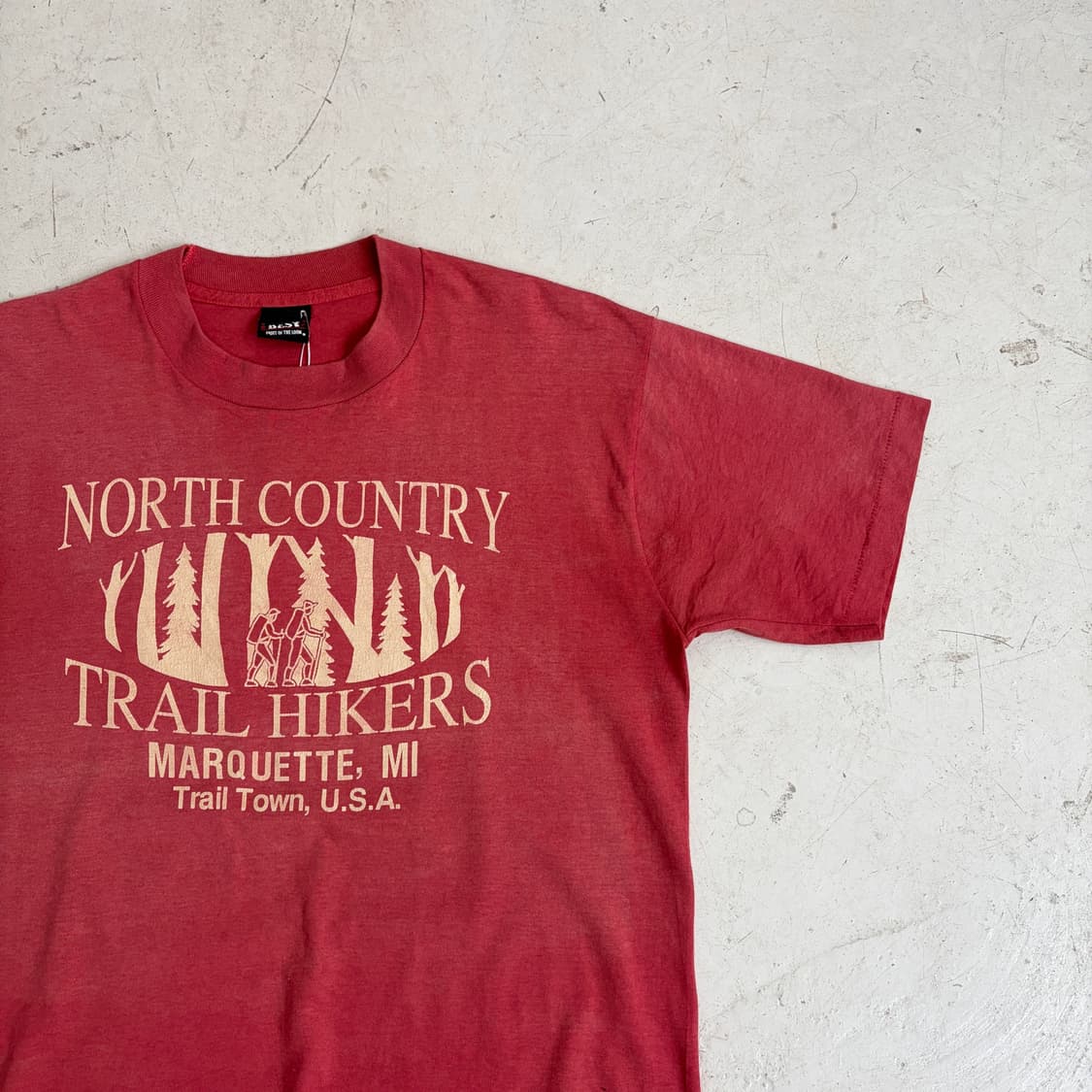 90s USA Trail Hikers 빈티지 싱글스티치 반팔티 L 상품이미지2