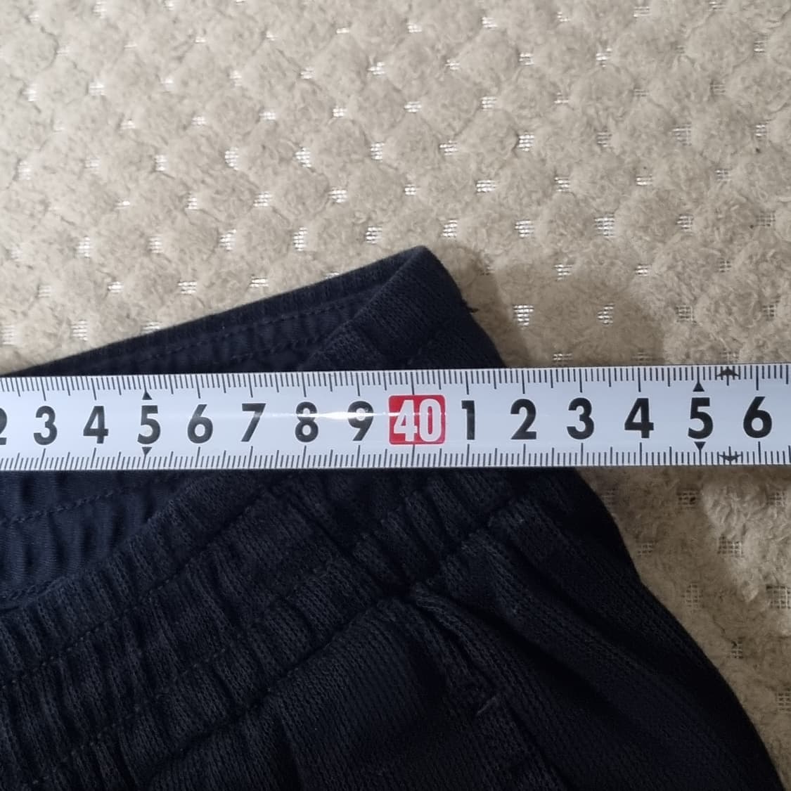 (XL) 유니클로 U 블랙 와이드 테이퍼드 팬츠 상품이미지6