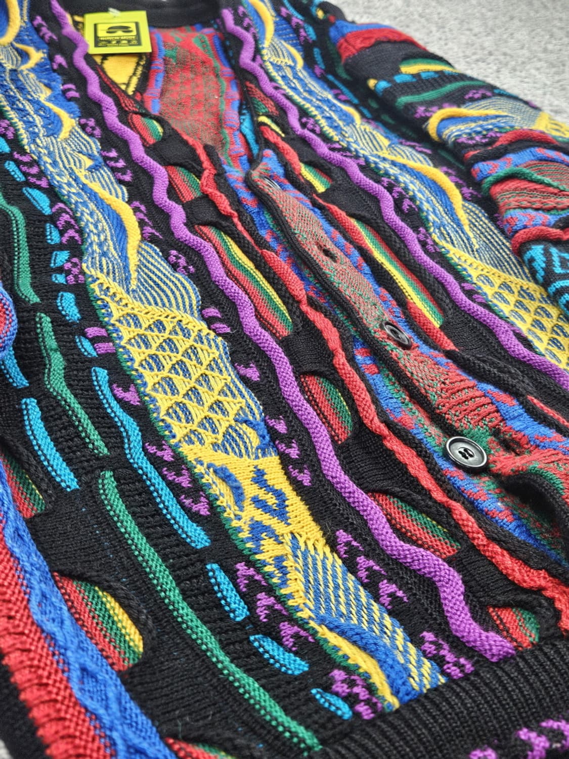 빈티지 쿠지 ST 입체 텍스처 케이블 니트 가디건 (본문참조)/10497 상품이미지9