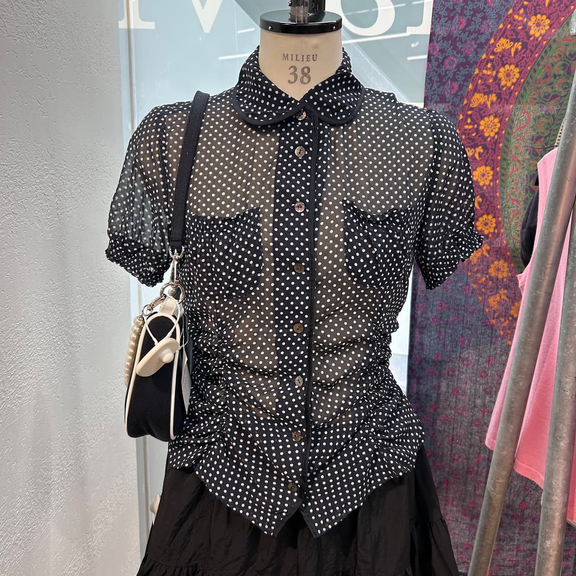 Vintage y2k Dot Shirts 상품이미지1