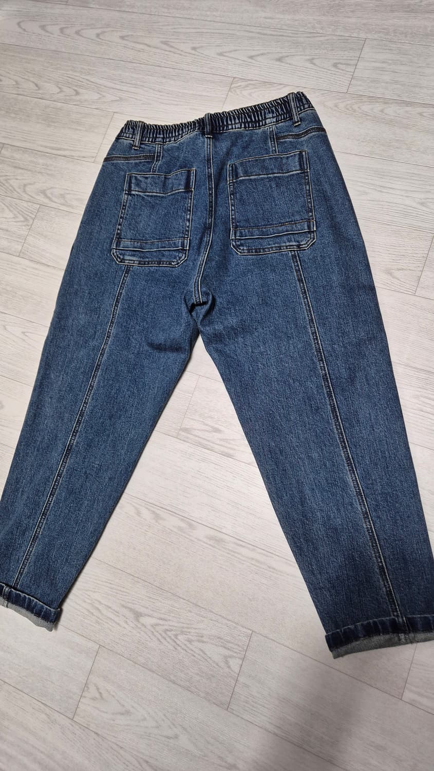 리버클래시 허리밴딩 플리츠 데님 팬츠 상품이미지2