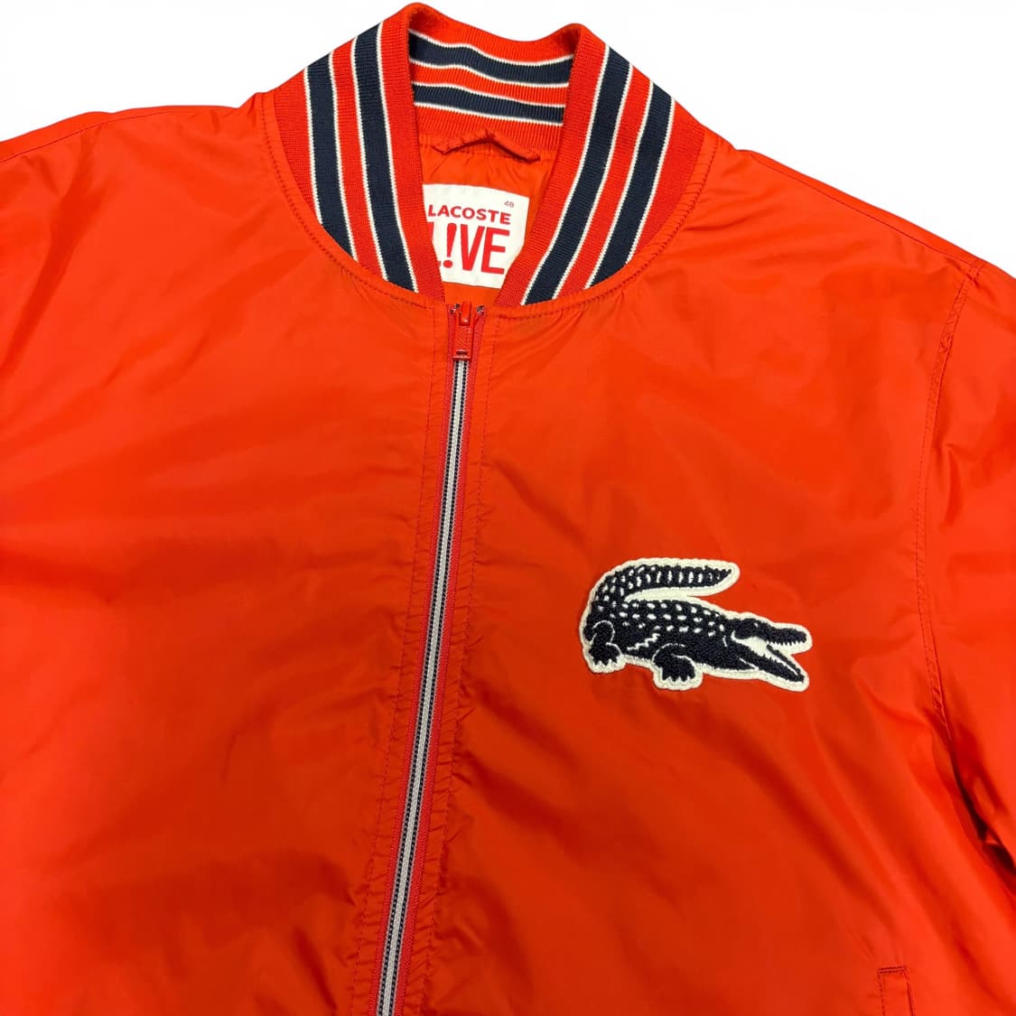 95 라코스테 라이브 다크오렌지 바람막이 블루종 자켓 상품이미지3